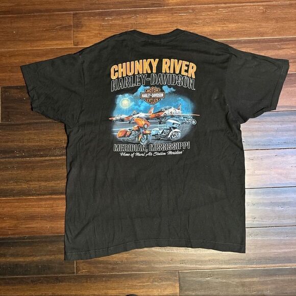 2022 Harley Davidson Chunk River Meridian, MS Tee - Picture 3 of 5